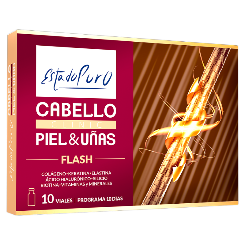 ESTADO PURO CABELLO PIEL Y UÑAS FLASH CLINIC VIALES